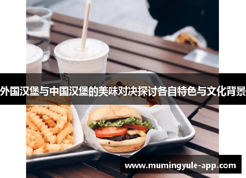 外国汉堡与中国汉堡的美味对决探讨各自特色与文化背景